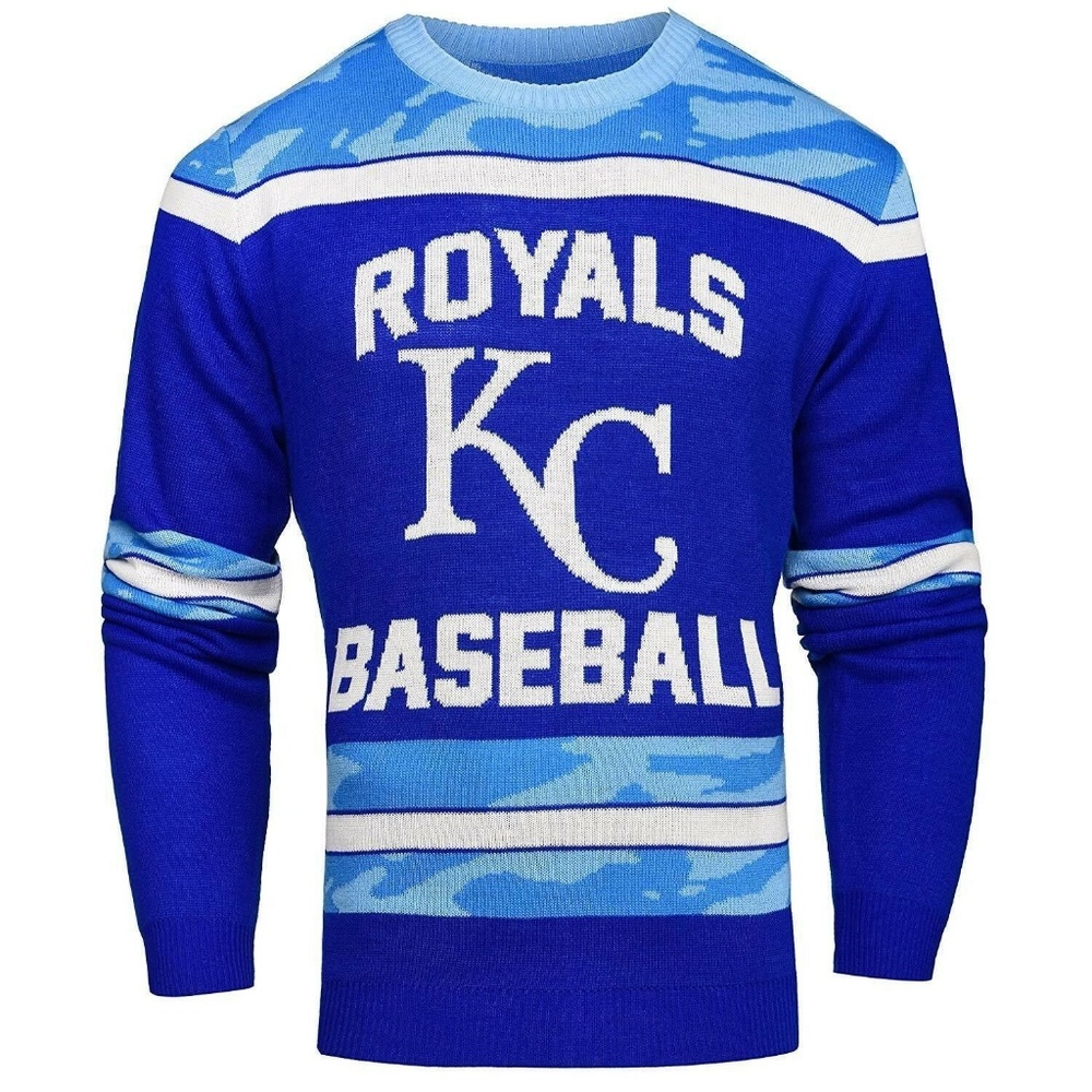 Glow In Dark Sweater, Kansas City Royals, New, 2XL